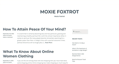 Desktop Screenshot of moxiefoxtrot.com