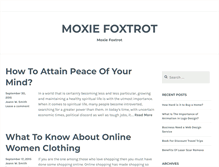 Tablet Screenshot of moxiefoxtrot.com